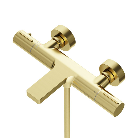 Смеситель для ванны с термостатом Sancos Etna SC9006BG, брашированное золото фото 2