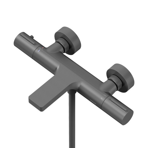 Смеситель для ванны с термостатом Sancos Etna SC9006GG, вороненая сталь фото 2