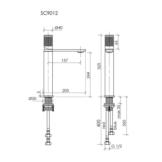 Смеситель для раковины высокий Sancos Nexus SC9012CH фото 3