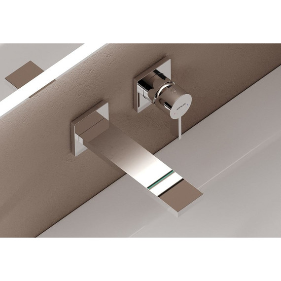 Смеситель для раковины настенный Sancos Linn SC9021CH (со скрытой частью) фото 4