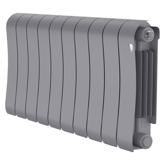 Радиатор Royal Thermo Infinity 300 Silver Satin 800x370 мм (10 секций) фото 