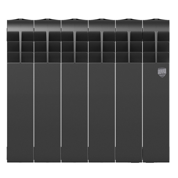 Радиатор Royal Thermo Biliner B 350 480x430 мм (6 секций) чёрный фото 2