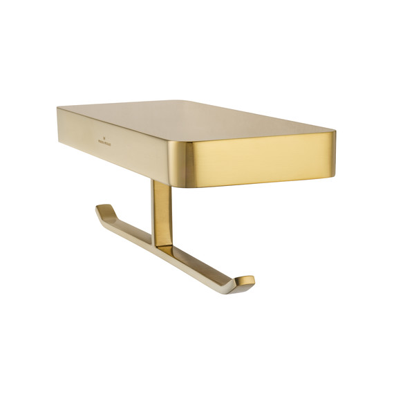 Держатель для туалетной бумаги Wonzon & Woghand Lotte WW-8356-BG, цвет золото брашированное фото 3