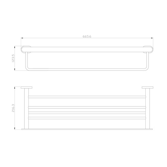 Полка для полотенец Wonzon & Woghand First WW-8481 фото 2