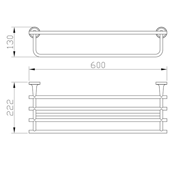 Полка для полотенец Wonzon & Woghand Simple WW-6581 фото 2