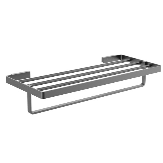 Полка для полотенец Wonzon & Woghand Lotte WW-8381A-BGM, цвет тёмный графит брашированный фото 