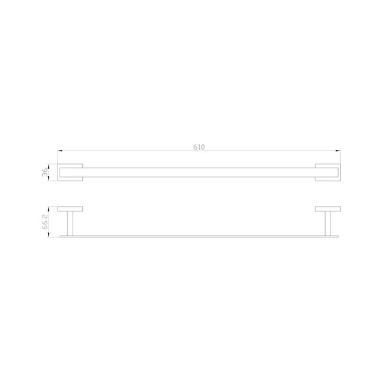 Полотенцедержатель Wonzon & Woghand Flat WW-9712-60CM фото 4