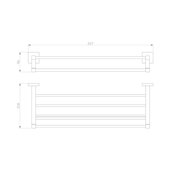 Полка для полотенец Wonzon & Woghand Polo WW-8981-BN, цвет никель брашированный фото 4