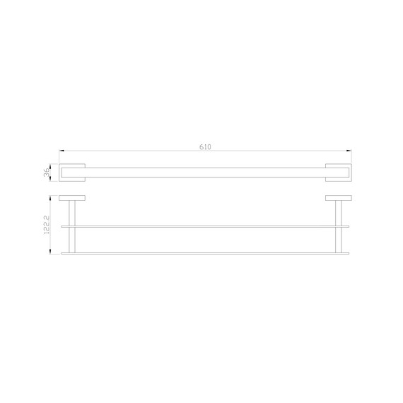 Полотенцедержатель Wonzon & Woghand Flat WW-9711-60CM фото 4