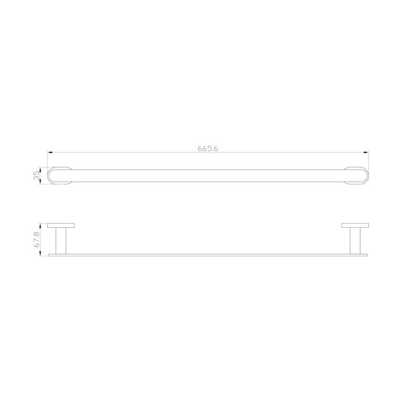 Полотенцедержатель Wonzon & Woghand First WW-8412-LG, цвет золото глянцевое фото 4