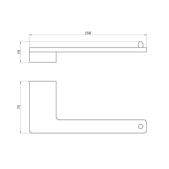 Держатель для туалетной бумаги Wonzon & Woghand Eclipse WW-9116-BL, цвет чёрный глянцевый фото 4