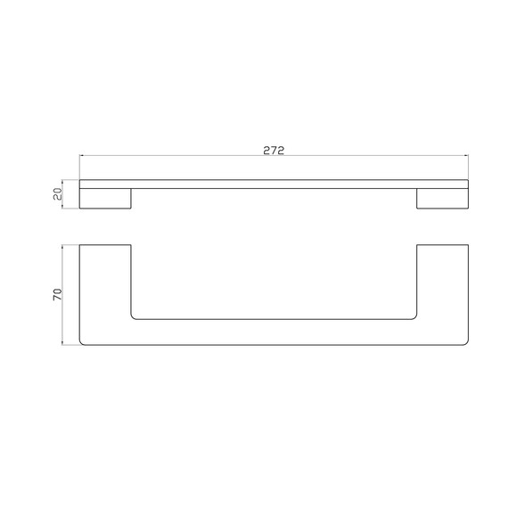 Полотенцедержатель Wonzon & Woghand Eclipse WW-9113-GM, цвет тёмный графит брашированный фото 4