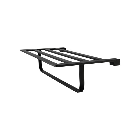 Полка для полотенец Wonzon & Woghand Eclipse WW-9181-BL, цвет чёрный глянцевый фото 3