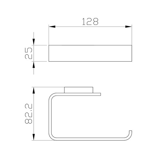 Держатель для туалетной бумаги Wonzon & Woghand Lotte WW-8316-BGM, цвет тёмный графит брашированный фото 2