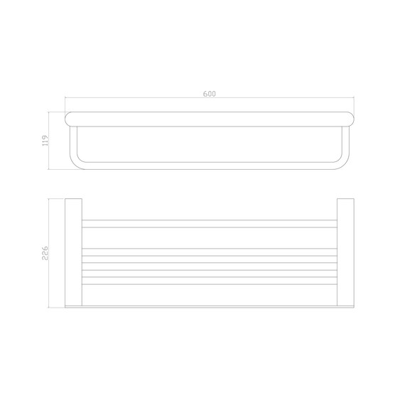 Полка для полотенец Wonzon & Woghand Carbon WW-7781, цвет чёрный матовый фото 4