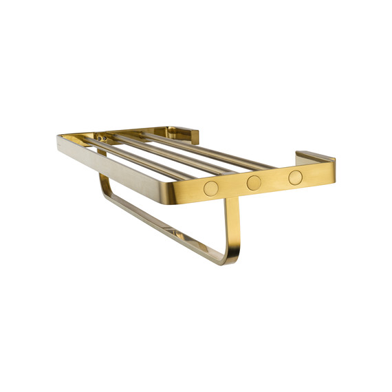 Полка для полотенец Wonzon & Woghand Lotte WW-8381A-BG, цвет золото брашированное фото 3