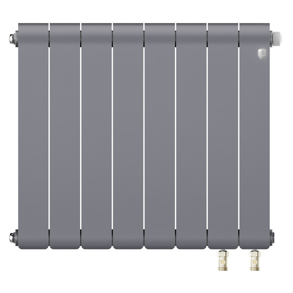 Радиатор Royal Thermo Infinity 500 Silver Satin VR80 640x591 мм (8 секций) фото 2