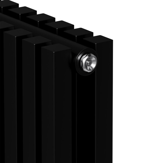 Вертикальный радиатор Royal Thermo Shift Q30 C2180 630x1800 мм (14 секций) чёрный фото 4