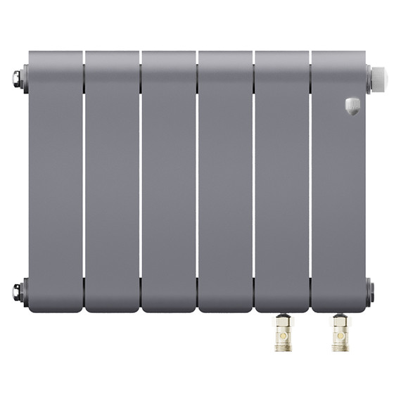 Радиатор Royal Thermo Infinity 300 Silver Satin VR80 480x370 мм (6 секций) фото 2