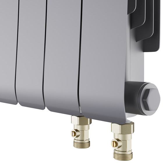 Радиатор Royal Thermo Infinity 500 Silver Satin VR80 580x591 мм (12 секций) фото 4