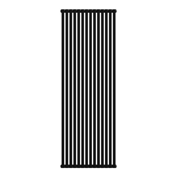 Вертикальный радиатор Royal Thermo Shift Q30 C2180 630x1800 мм (14 секций) чёрный фото 2