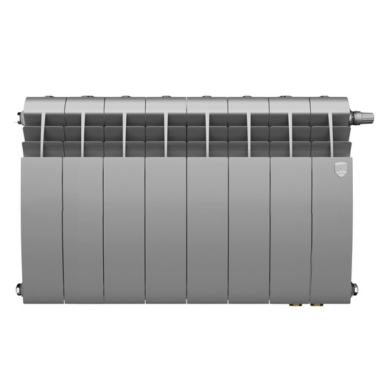 Радиатор Royal Thermo BiLiner 350 Silver Satin VR80 640x431 мм (8 секций) фото 2