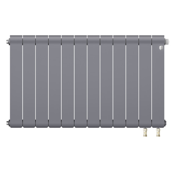 Радиатор Royal Thermo Infinity 500 Silver Satin VR80 580x591 мм (12 секций) фото 