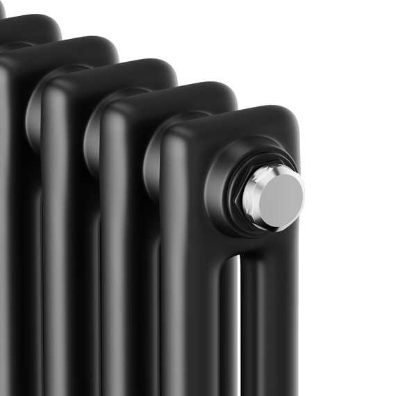 Вертикальный радиатор Royal Thermo Insignia C2180 650x1800 мм (14 секций) чёрный фото 3