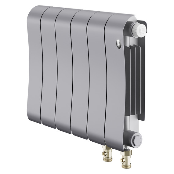 Радиатор Royal Thermo Infinity 300 Silver Satin VR80 480x370 мм (6 секций) фото 