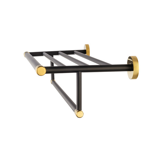 Полка для полотенец Wonzon & Woghand Majestic WW-9281, цвет чёрный фото 3