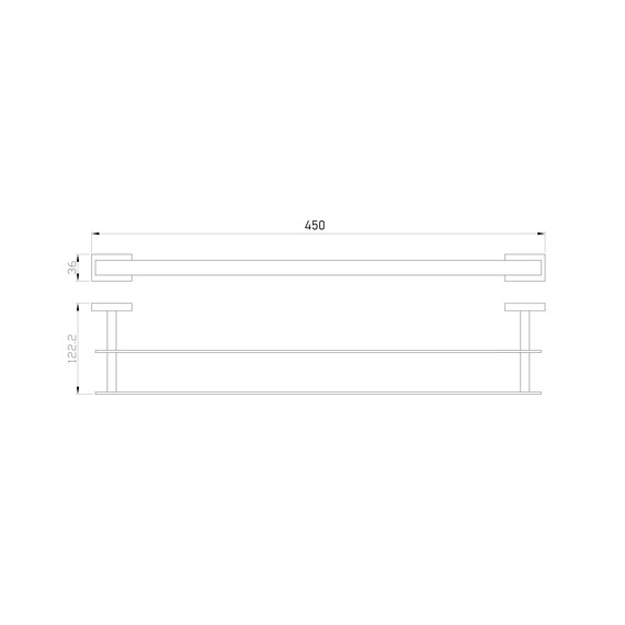 Полотенцедержатель Wonzon & Woghand Flat WW-9711-45CM фото 4