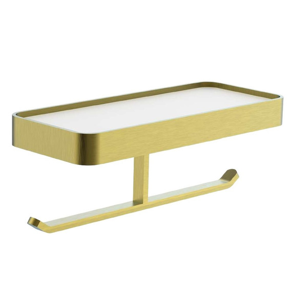 Держатель для туалетной бумаги Wonzon & Woghand Lotte WW-8356A-BG, цвет золото брашированное фото 