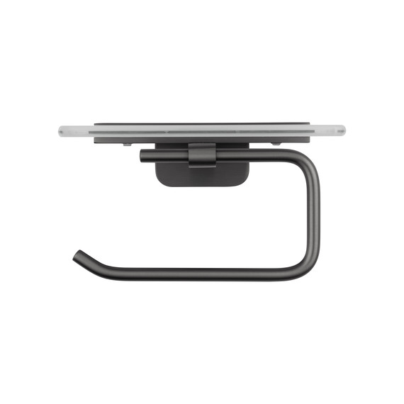 Держатель для туалетной бумаги Wonzon & Woghand Graffity WW-9326, цвет тёмный графит брашированный фото 2