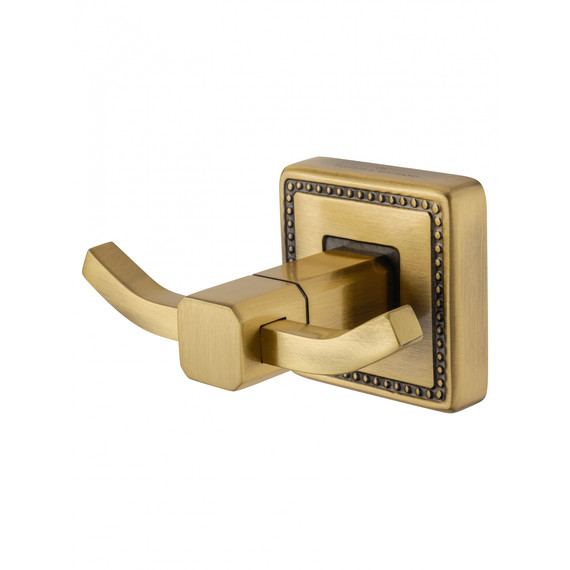 Двойной крючок Wonzon & Woghand Roma WW-7225, цвет бронза брашированная фото 