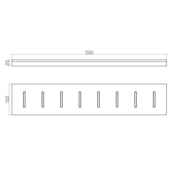Полка Wonzon & Woghand Eclipse WW-9127-BGM, цвет тёмный графит брашированный фото 4