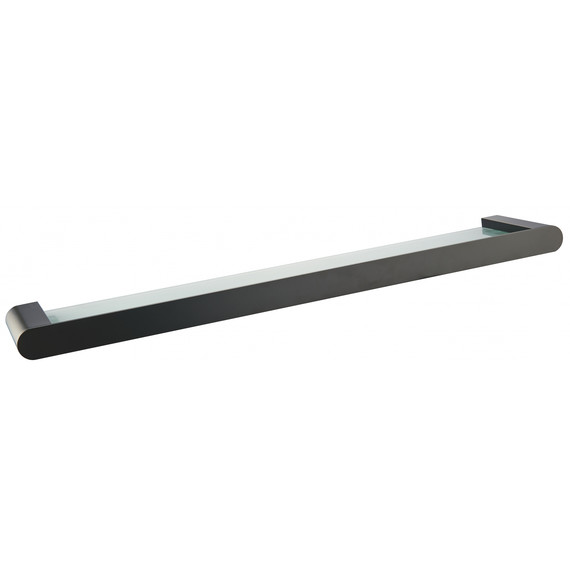 Стеклянная полка Wonzon & Woghand Carbon WW-7727, цвет чёрный матовый фото 