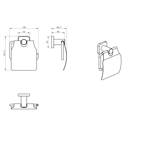 Держатель для туалетной бумаги Wonzon & Woghand WW-V1802-CR фото 2