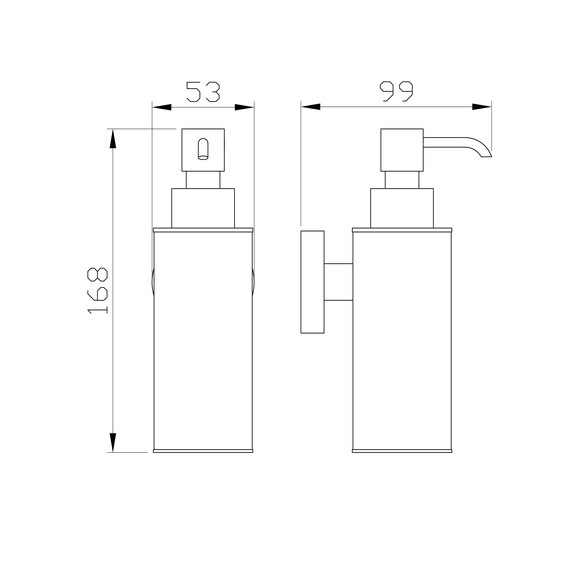 Дозатор для жидкого мыла Wonzon & Woghand Easy WW-8132 фото 3