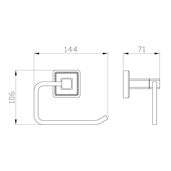 Держатель для туалетной бумаги Wonzon & Woghand Roma WW-7216, цвет бронза брашированная фото 4