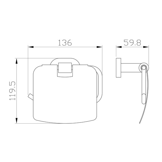 Держатель для туалетной бумаги Wonzon & Woghand First WW-8426 фото 2