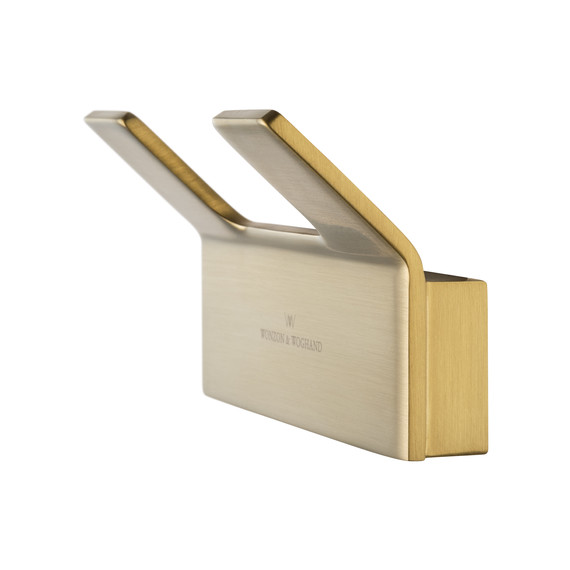 Двойной крючок Wonzon & Woghand Lotte WW-8325-BG, цвет золото брашированное фото 3