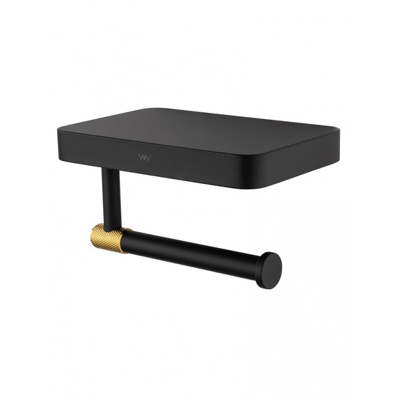 Держатель для туалетной бумаги Wonzon & Woghand Majestic WW-9226, цвет чёрный фото 