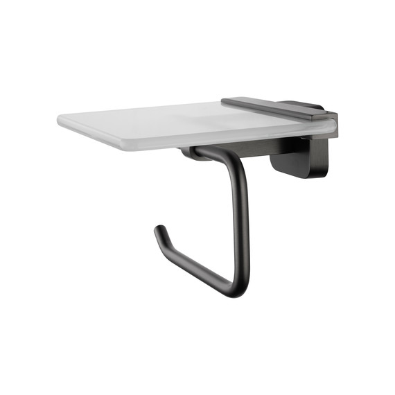 Держатель для туалетной бумаги Wonzon & Woghand Graffity WW-9326, цвет тёмный графит брашированный фото 3