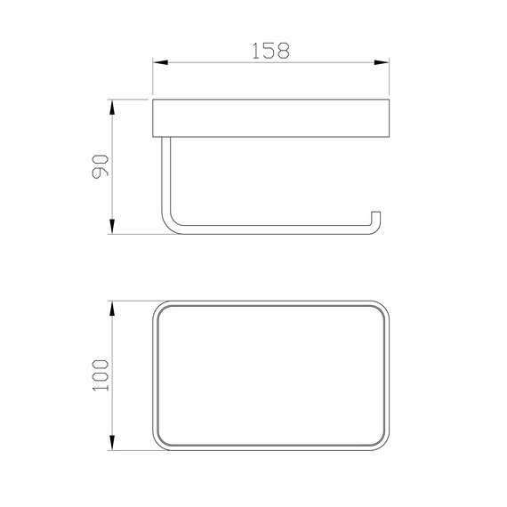Держатель для туалетной бумаги Wonzon & Woghand Roma WW-7236, цвет бронза глянцевая фото 4