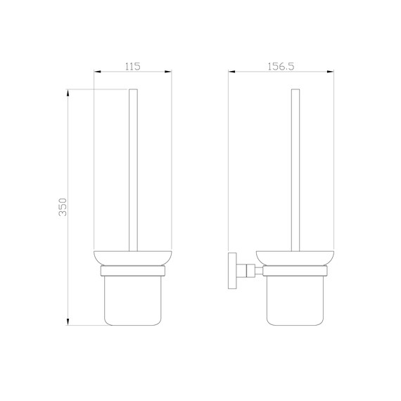 Ёршик для унитаза Wonzon & Woghand Polo WW-8919-BN, цвет никель брашированный фото 4