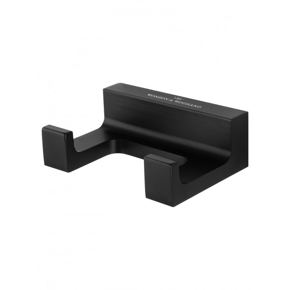 Двойной крючок Wonzon & Woghand Eclipse WW-9125-BL, цвет чёрный глянцевый фото 