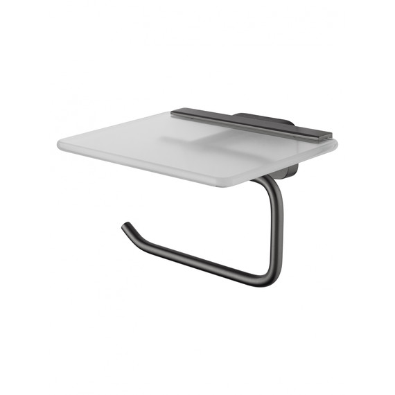 Держатель для туалетной бумаги Wonzon & Woghand Graffity WW-9326, цвет тёмный графит брашированный фото 