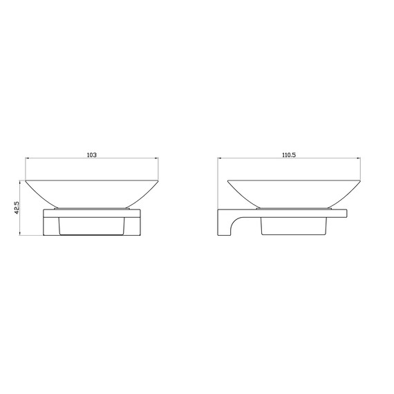 Мыльница Wonzon & Woghand Eclipse WW-9122-BL, цвет чёрный глянцевый фото 4