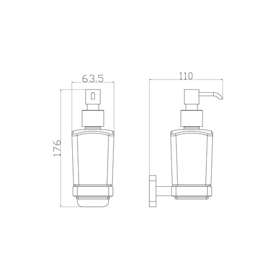 Дозатор для жидкого мыла Wonzon & Woghand Still WW-6633 фото 3