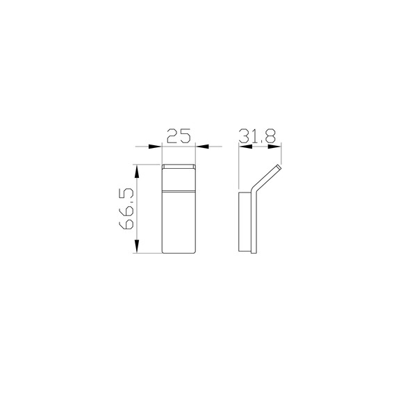 Крючок Wonzon & Woghand Lotte WW-8315A-BGM, цвет тёмный графит брашированный фото 2